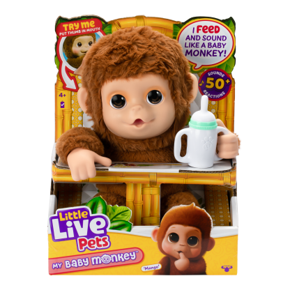 Shopkins Little Live Pets My Baby Monkey Plush Single Pack